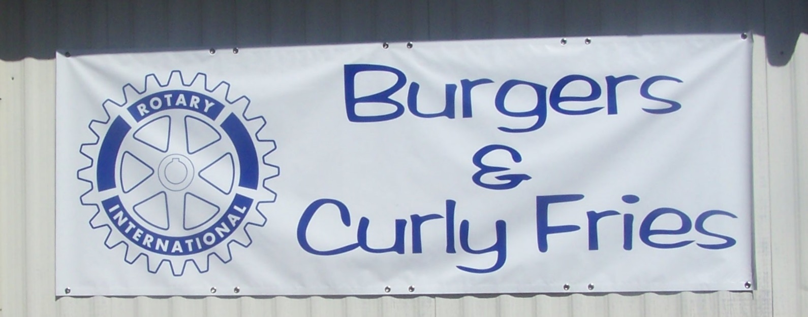 Burgers & Curly Fries Banner by Bason Signs